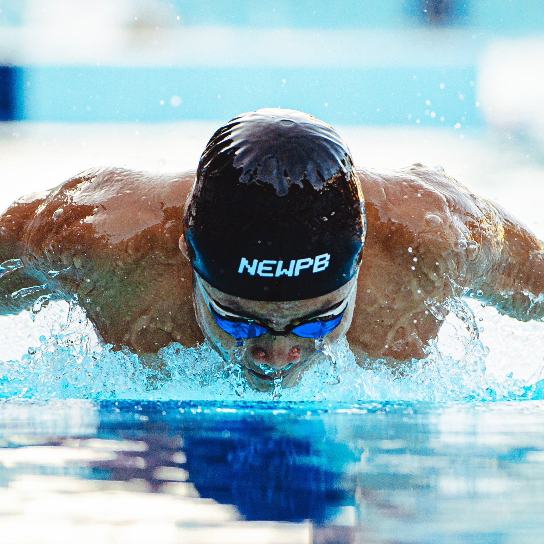 NEWPB™ 4D Soft Dome Swimming Caps (Black)