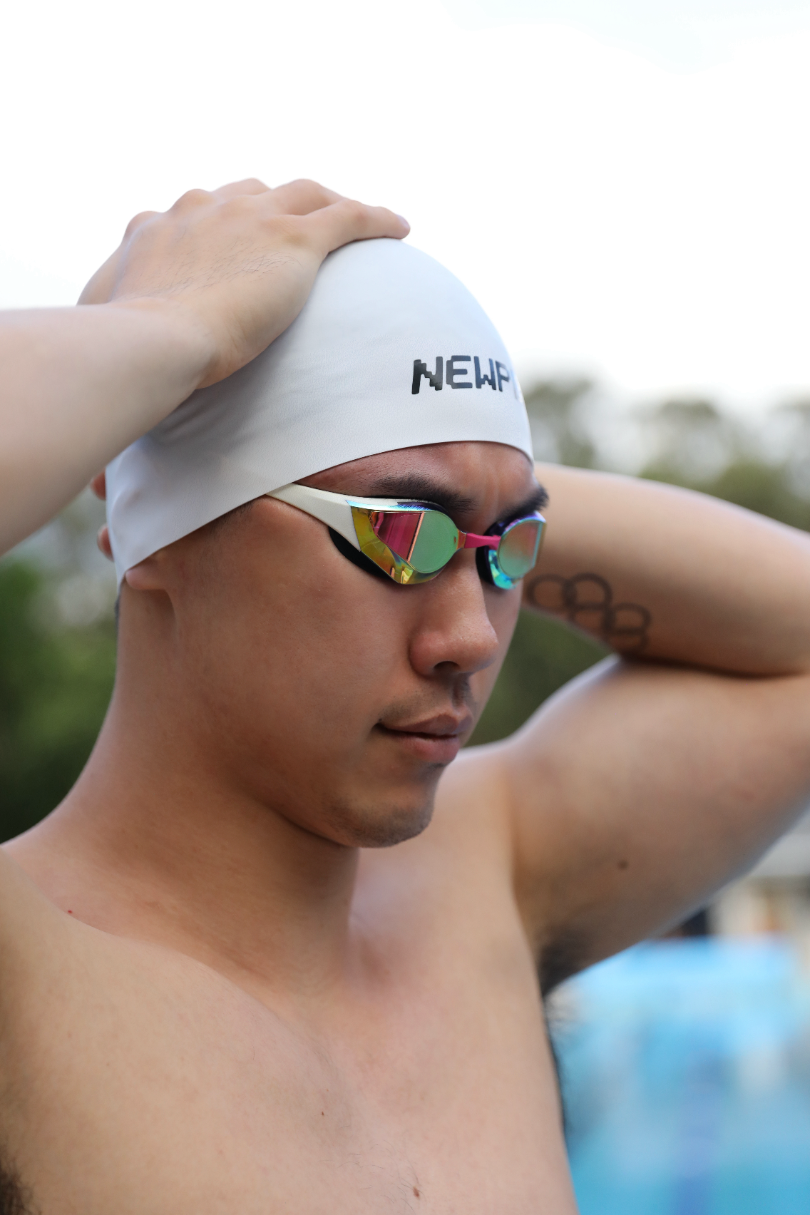 NEWPB™ 4D Soft Dome Swimming Caps (White)